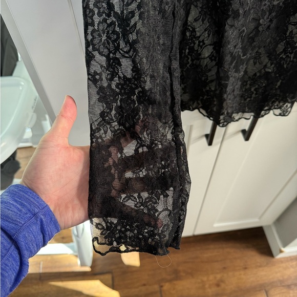 BNWOT Beautiful Lace long sleep top size XL - Picture 5 of 6